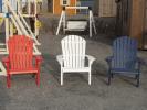 Red, White, & Blue Poly Lumber Heavy Duty Adirondack Chairs